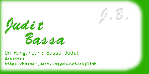 judit bassa business card